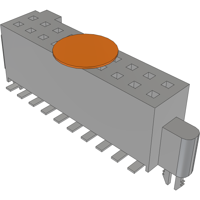 Samtec-SFM-110-02-STL-D-LC-K Connector Headers and PCB Receptacles Conn Socket Strip SKT 20 POS 1.27mm Solder ST SMD TIGER EYE™ Tube