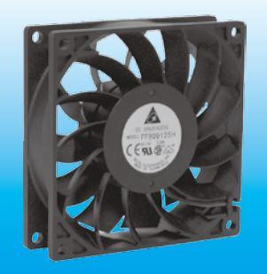 Delta Electronics-FFB0912VH Gebläse und Lüfter DC Fan Axial Ball Bearing 12V 7V to 13.8V 81.97CFM 48.2dB 92 X 92 X 25.4mm