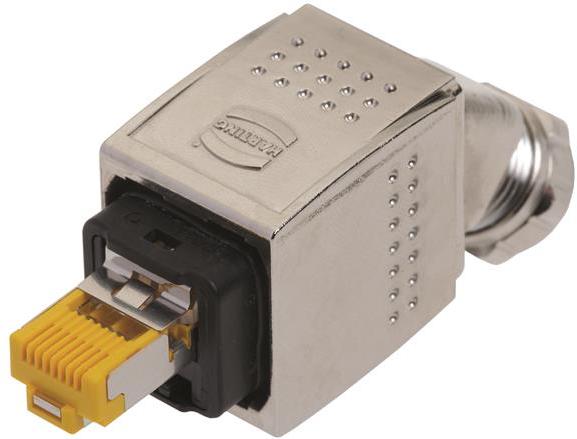 HARTING-09352250402 Connettore telefono e telecomunicazione Conn RJ-45 PL 8 POS IDT Cable Mount 8 Terminal 1 Port Cat 6