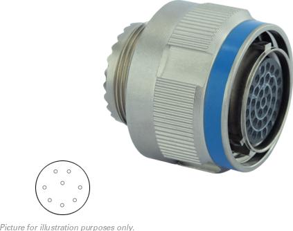 SOURIAU-8D513F08BN Steckverbinder, rund Conn Circular SKT 8 POS Crimp ST Cable Mount 8 Terminal 1 Port