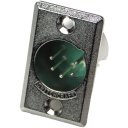 Switchcraft-D5M Conector de audio y video Conn XLR Connector M 5 POS Solder Cup ST Panel Mount 5 Terminal 1 Port