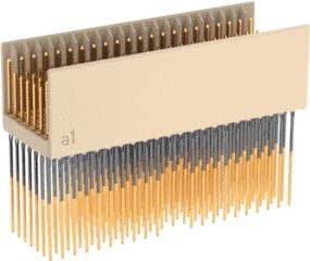 ERNI Electronics-923340 Steckverbinder, Mutterplatine Conn Hard Metric M 110Signal/44Ground POS 2mm Press Fit ST Thru-Hole