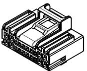 Molex-1042132011 Carcaza de cables discretos de conector Conn Housing RCP 20 POS 2.5mm/2.95mm/3.4mm Crimp ST Cable Mount Black Bag