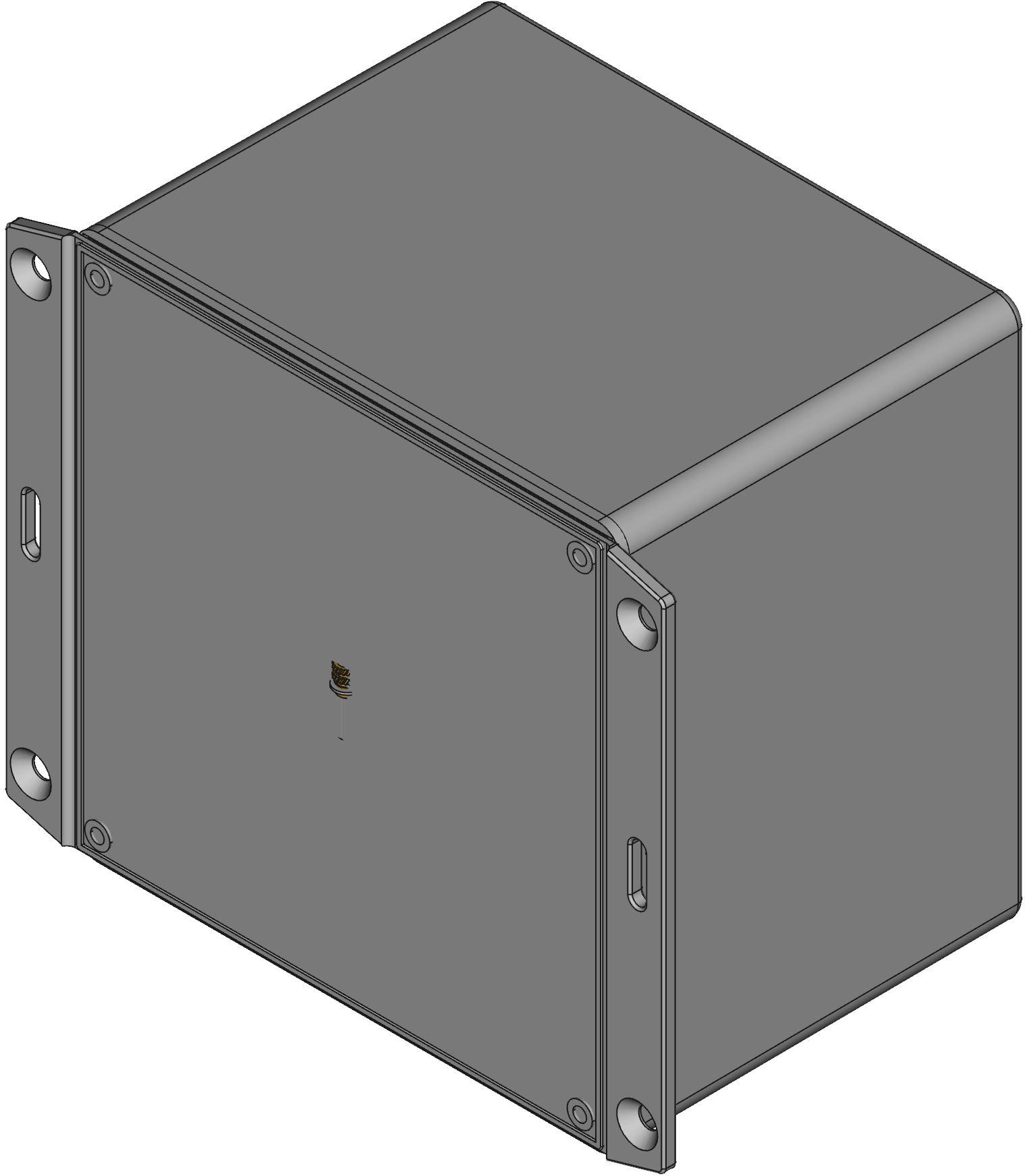 Hammond Manufacturing-1591VF2BK Scatole, contenitori e rack Black Acrylonitrile Butadiene Styrene Flange Mount General Purpose Enclosure