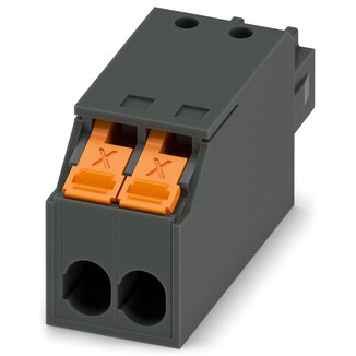 PHOENIX CONTACT-1464104 Steckverbinder, Klemmenblöcke Conn Terminal Block F 2 POS 3.5mm Push-In Spring ST Cable Mount 8A Cardboard