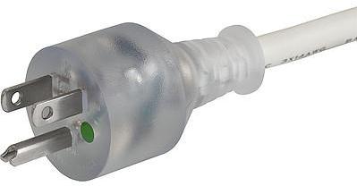 SCHURTER-6051.2131 Cable Assembly AC Power Cable Assembly 3m IEC 60320 C19 to NEMA 5-15P 3 to 3 POS F-M 14AWG