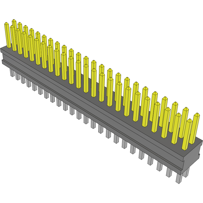 Samtec-FTSH-124-04-L-D Steckverbinderleisten und Leiterplattenbuchsen Conn Unshrouded Header HDR 48 POS 1.27mm Solder ST Top Entry Thru-Hole Tube