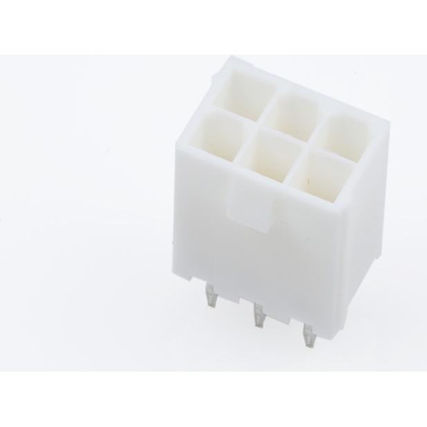 Molex-39310068 Connector Headers and PCB Receptacles Conn Wire to Board HDR 6Power POS 4.2mm Solder ST Top Entry Thru-Hole Mini-Fit Jr Bag