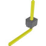 Conn Unshrouded Header HDR 1 POS Solder RA Side Entry Thru-Hole Bulk