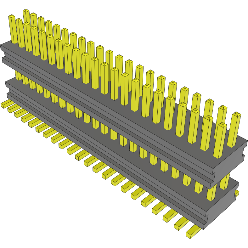 Samtec-AW-22-03-G-D-185-080 Cabezales del conector y receptáculos PCB Conn Board Stacker HDR 44 POS 0.8mm Solder ST SMD Tube