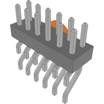 Conn Unshrouded Header HDR 12 POS 2mm Solder RA Side Entry SMD T/R