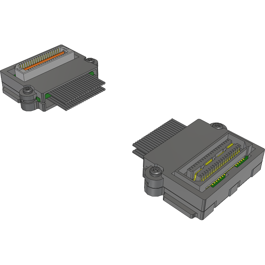 Samtec-EQCD-020-06.00-TTL-STR-1 Kabelbaugruppen Koaxial Cable Assembly Coax Micro Ribbon 0.15m 38AWG Micro High Speed Terminal to Micro High Speed Socket F-M Q STRIP® Bag