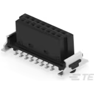 ERNI Electronics-354055-E Steckverbinderleisten und Leiterplattenbuchsen Conn Socket Strip F 16 POS 1.27mm Solder ST Top Entry SMD T/R