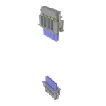 Cable Assembly Discrete Wire 0.127m 28AWG Socket Strip to Socket Strip 20 to 20 POS SKT-SKT Crimp-Crimp TIGER EYE™ Layer