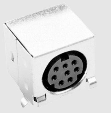 Same Sky (formerly CUI Devices)-MD-80SGK Connecteur circulaire Conn Circular DIN SKT 8 POS Solder RA Thru-Hole 8 Terminal 1 Port