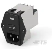 TE Connectivity-PE0SXDSXB Spannungsversorgungseingangsmodule Power Entry Module EMI/RFI Filtered M 3 POS (115VAC/230)VACVAC 10A/Contact Fuse/Switch/Voltage Selector ST 1 Port
