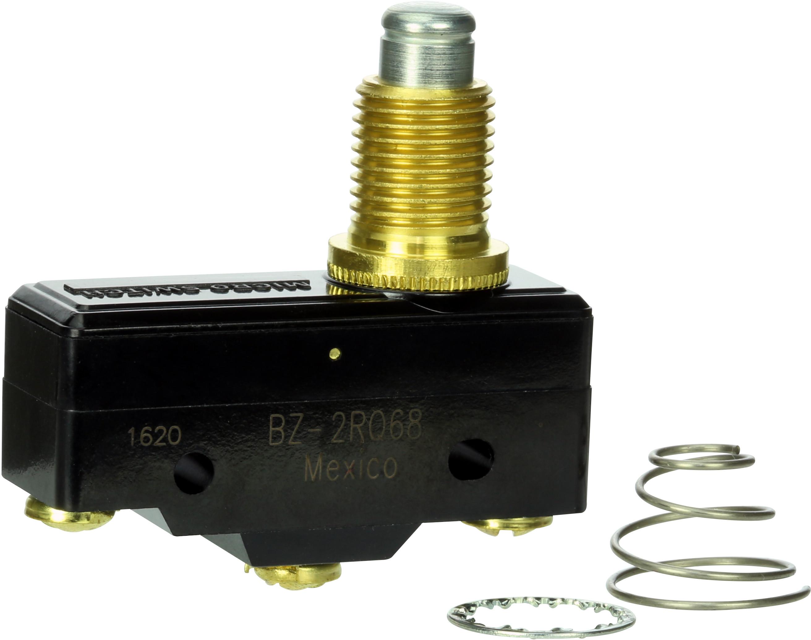 Honeywell-BZ-2RQ68 Schnappschalter Switch Snap Action N.O./N.C. SPDT High Overtravel Plunger 16A 600VAC 250VDC 186.42VA 3.61N Panel Mount Screw