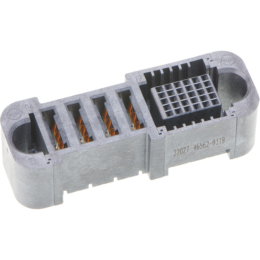 Molex-465629319 Steckverbinderleisten und Leiterplattenbuchsen Conn Board to Board RCP 4Power/30Signal POS 3mm/2.5mm/2mm Press Fit ST Top Entry Thru-Hole EXTreme Ten60Power Tray