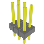 Conn Unshrouded Header HDR 6 POS 2.54mm Solder ST Top Entry Thru-Hole Bulk