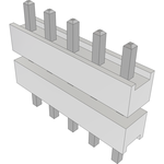 Conn Board Stacker HDR 5 POS 2.54mm Solder ST Top Entry Thru-Hole Bulk