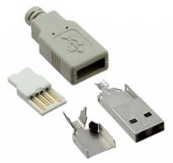 CnC Tech, LLC-1001-001-BE-KIT Connector USB Conn USB 1.1 Type A PL 4 POS ST Cable Mount 4 Terminal 1 Port Bag