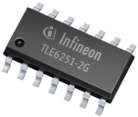 Infineon Technologies AG-TLE62512GXUMA3 CAN (Controller Area Network) CAN 1MBd Sleep/Standby 5V Automotive AEC-Q100 14-Pin DSO T/R