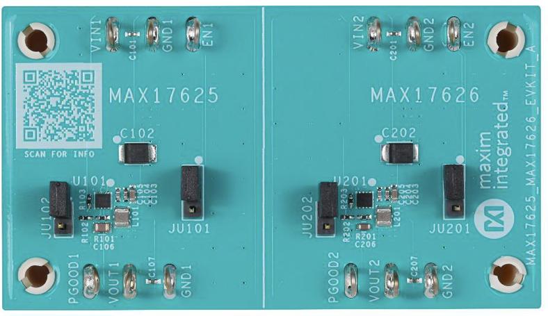 Analog Devices-MAX17626EVKIT# Power Management Development Boards and Kits MAX17626 DC to DC Converter and Switching Regulator Chip 3.3V Output Evaluation Kit