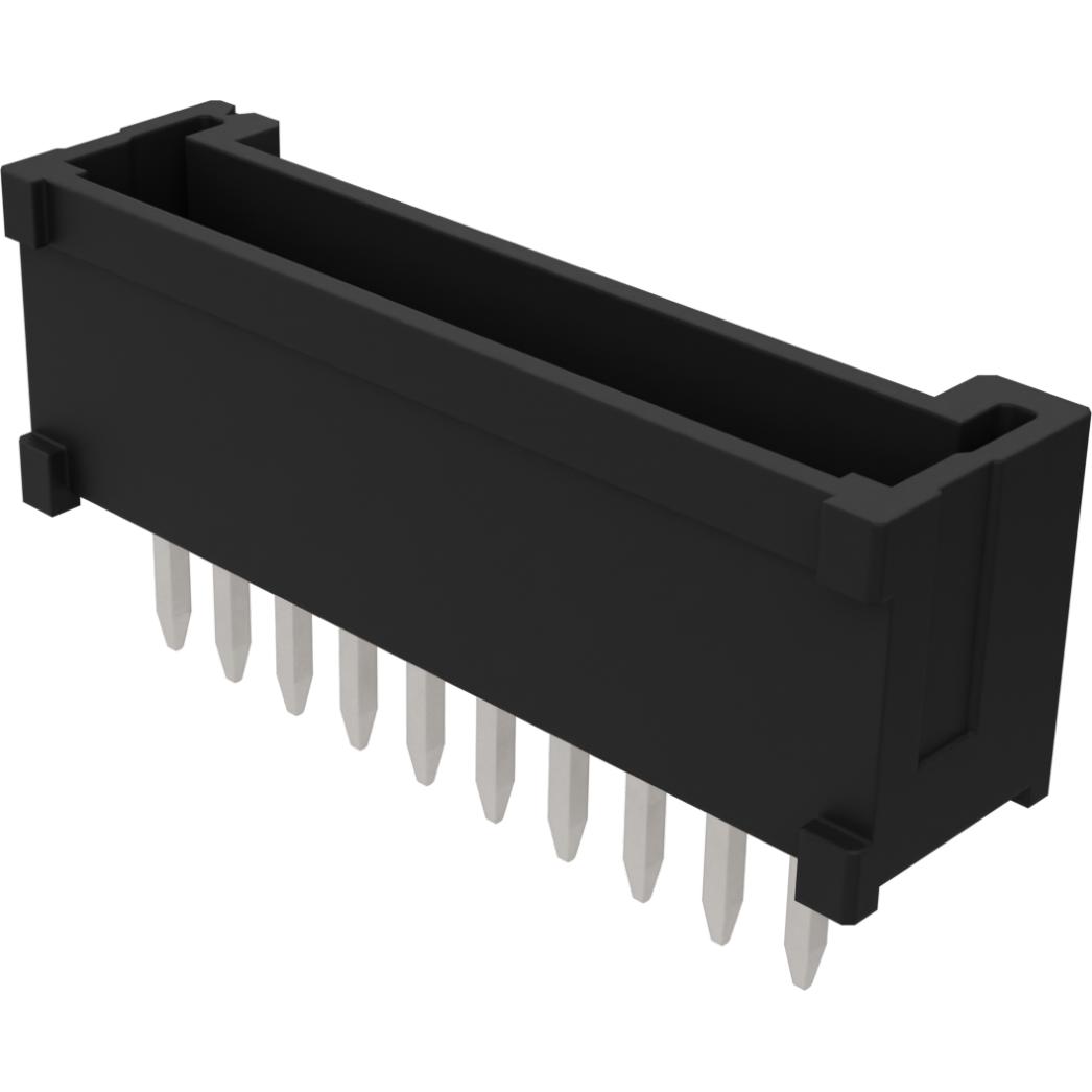 Molex-2200971071 Connector Headers and PCB Receptacles 1.25mm Pitch, Micro- Lock Plus PCB Header, Single Row, Vertical, Through Hole, Tin-Bismuth Plating, Positive