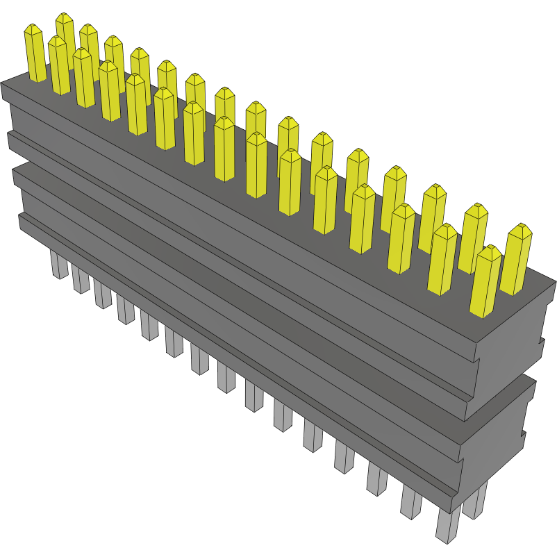 Samtec-FW-15-04-L-D-230-075 Steckverbinderleisten und Leiterplattenbuchsen Conn Board Stacker HDR 30 POS 1.27mm Solder ST Top Entry Thru-Hole FLEX STACK™ Tube