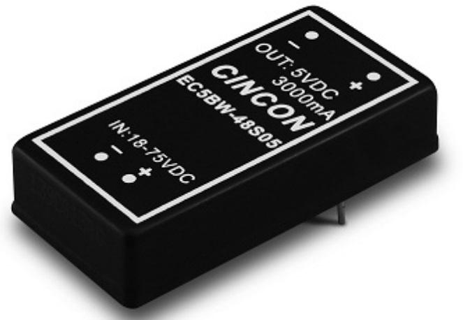 Cincon-EC5BW-24D15 DC/DC-Wandler und Spannungsreglermodul Module DC-DC 24VIN 2-OUT -15V/15V -0.5A/0.5A 15W 6-Pin Tube
