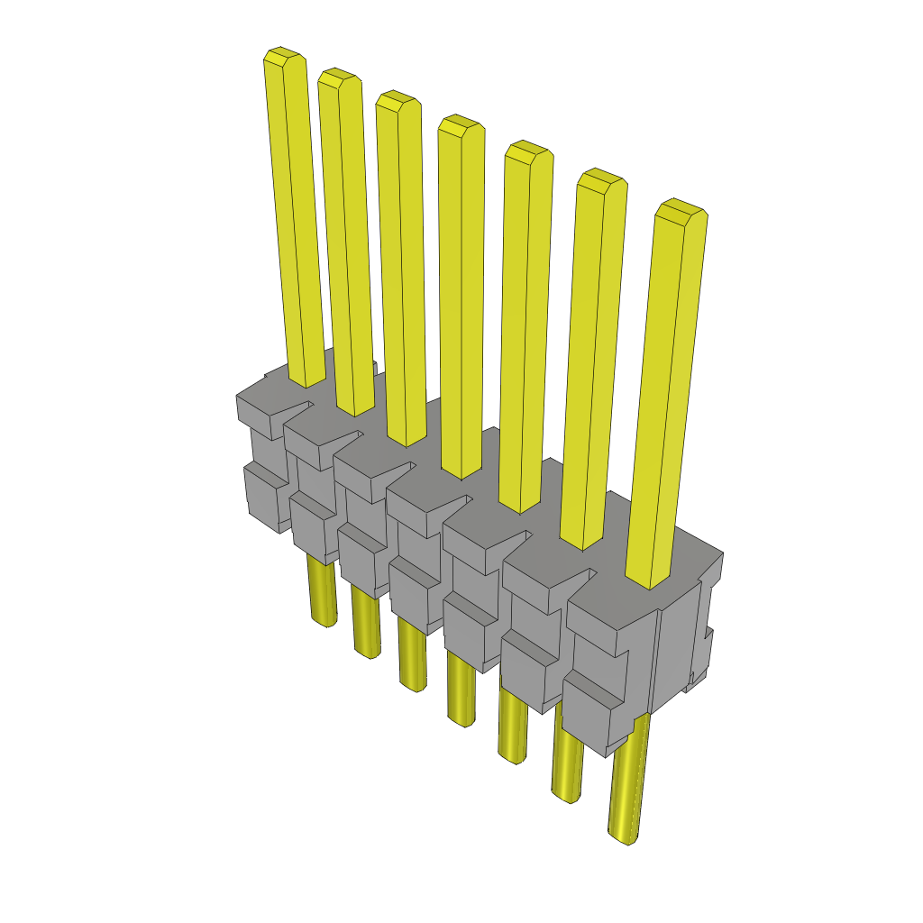 Samtec-TMS-107-01-S-S Steckverbinderleisten und Leiterplattenbuchsen Conn Unshrouded Header HDR 7 POS 1.27mm Solder ST Top Entry Thru-Hole Bulk