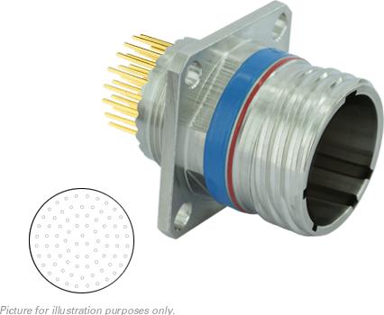 SOURIAU-8D0L21F35PN Connecteur circulaire Conn Circular PIN 79 POS Solder ST Flange Mount 79 Terminal 1 Port