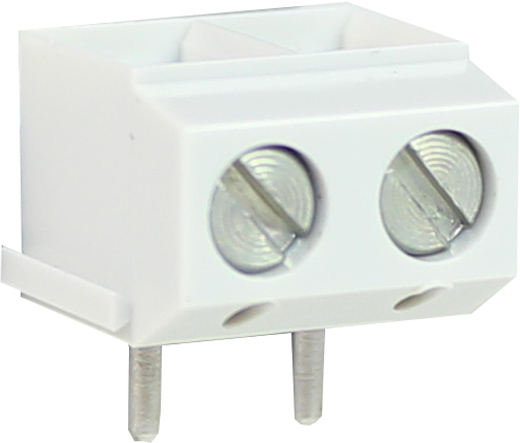 CamdenBoss Ltd-CTB5050/2 Connector Terminal Blocks Conn Terminal Block 2 POS 5mm Solder RA Thru-Hole 13.5A