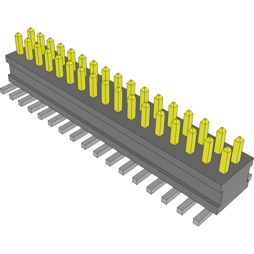 Samtec-FTSH-117-02-F-DV Steckverbinderleisten und Leiterplattenbuchsen Conn Unshrouded Header HDR 34 POS 1.27mm Solder ST Top Entry SMD TIGER CLAW™ Tube