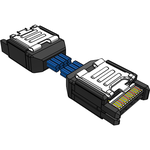 Cable Assembly Twinax 0.609m 34AWG Board to Board to Board to Board PL-PL AcceleRate® Bag