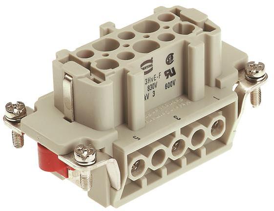 HARTING-09340032701 Steckverbinder, rechteckig Conn Rectangular F 3 POS Screw ST Panel Mount