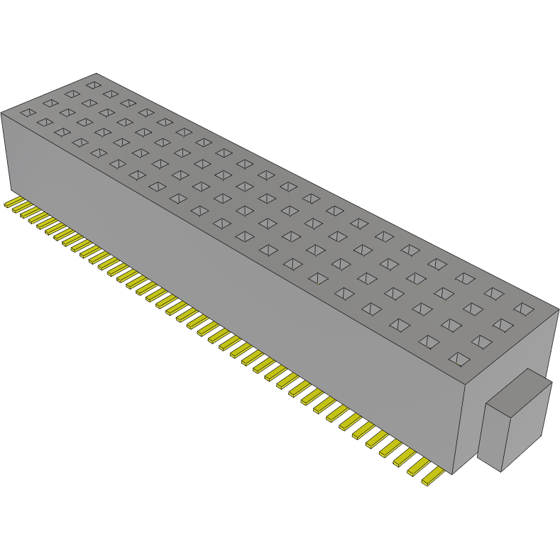 Samtec-FOLC-120-02-SM-Q Cabezales del conector y receptáculos PCB Conn Socket Strip SKT 80 POS 0.64mm Solder ST SMD Tube