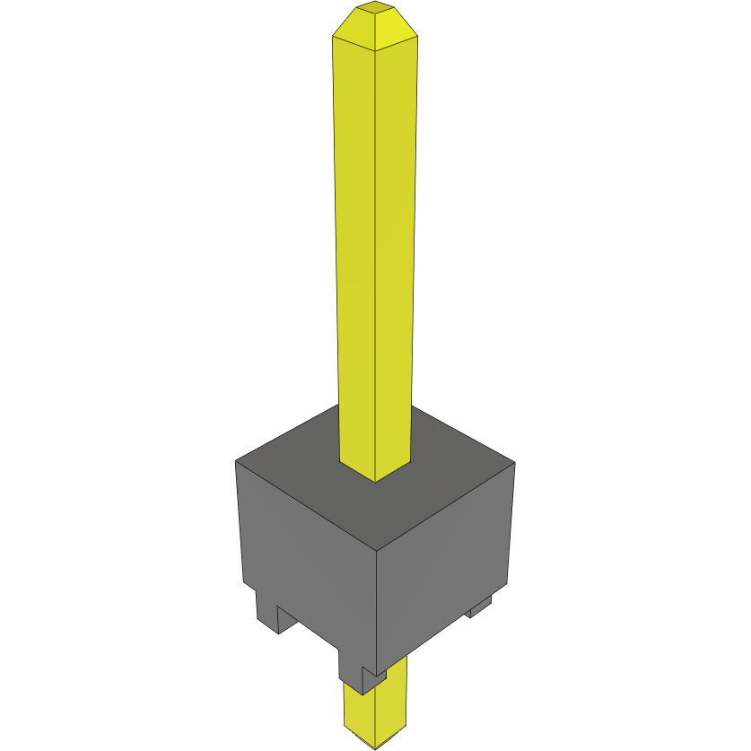 Samtec-HTSW-101-07-G-S Steckverbinderleisten und Leiterplattenbuchsen Conn Unshrouded Header HDR 1 POS Solder ST Top Entry Thru-Hole Bulk