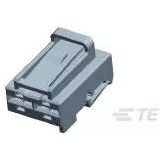 TE Connectivity-4-1418506-2 Einzeladersteckverbinder, Gehäuse Conn Housing RCP 2 POS Crimp ST Cable Mount Gray Box