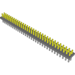 Conn Unshrouded Header HDR 64 POS 1.27mm Solder ST Top Entry Thru-Hole Tube