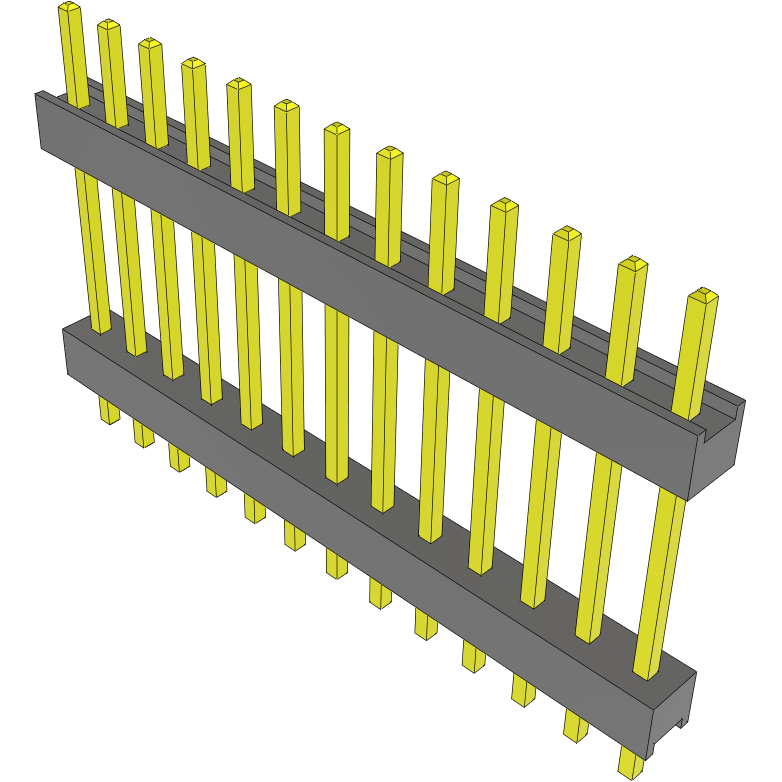 Samtec-DW-13-10-T-S-563 Steckverbinderleisten und Leiterplattenbuchsen Conn Board Stacker HDR 13 POS 2.54mm Solder ST Top Entry Thru-Hole Bulk