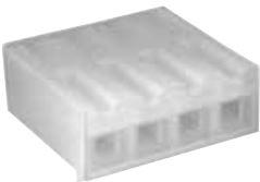 ADAM TECH-MTB-03 Einzeladersteckverbinder, Gehäuse Conn Housing RCP 3 POS 3.96mm Crimp ST Cable Mount Natural Bag