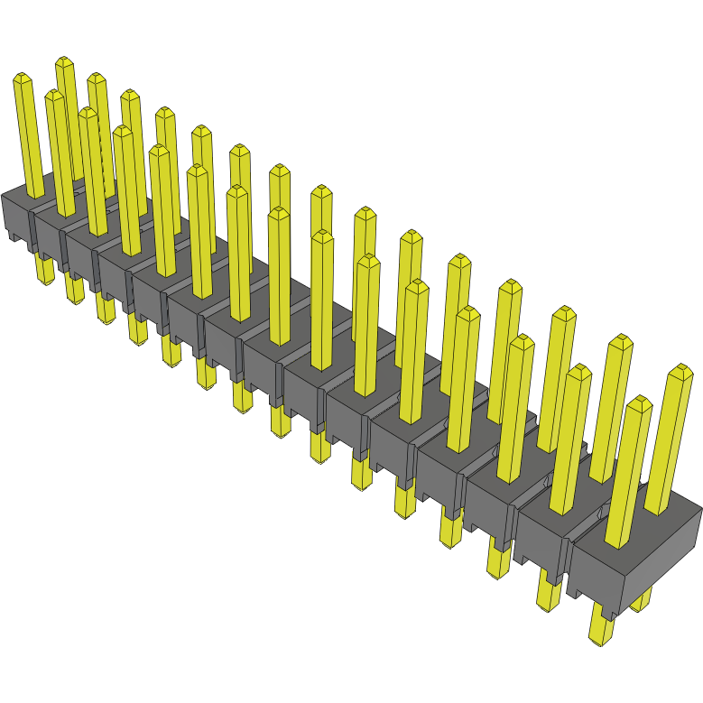 Samtec-TSW-115-24-S-D Steckverbinderleisten und Leiterplattenbuchsen Conn Unshrouded Header HDR 30 POS 2.54mm Solder ST Top Entry Thru-Hole Bulk