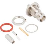 Conn TNC 0Hz to 3GHz 50Ohm Crimp ST Panel Mount RCP Gold