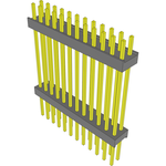 Conn Board Stacker HDR 24 POS 2.54mm Solder ST Top Entry Thru-Hole Bulk