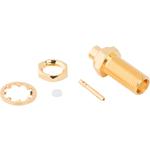 Conn MCX 0Hz to 6GHz 50Ohm Solder ST Panel Mount RCP Gold