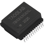 Telecom Transformer 1CT:1CT 0.9Ohm Prim. DCR 1.4Ohm Sec. DCR 24 Terminal Gull Wing SMD