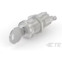 TE Connectivity-3-1437597-6 Interruttore con serratura Switch Key Lock ON OFF SPST 90° Flat Key 15A 115VAC 24VDC Screw Panel Mount