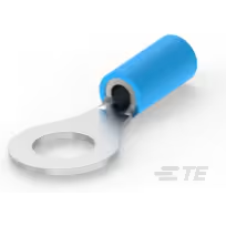 TE Connectivity-2-32961-1 Steckverbinderanschlüsse Ring Tongue Terminal 14-16AWG Copper Blue 27.69mm Tin T/R