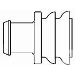 TE Connectivity-281934-4 Cable Accessories Cable Accessories Single Wire Seal Silicone Green Bag/Box
